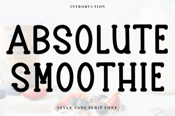 Absolute Smoothie Font for Creative Makers