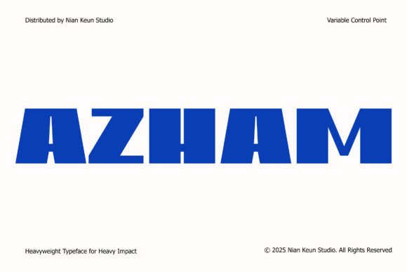Azham Font for Bold Design