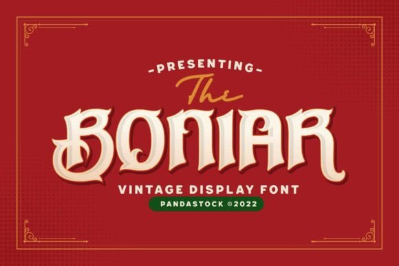 Boniar Font – Vintage Display Type