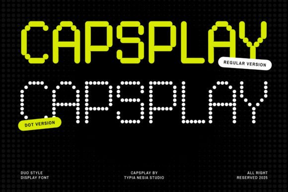 Capsplay – Modern Display Font