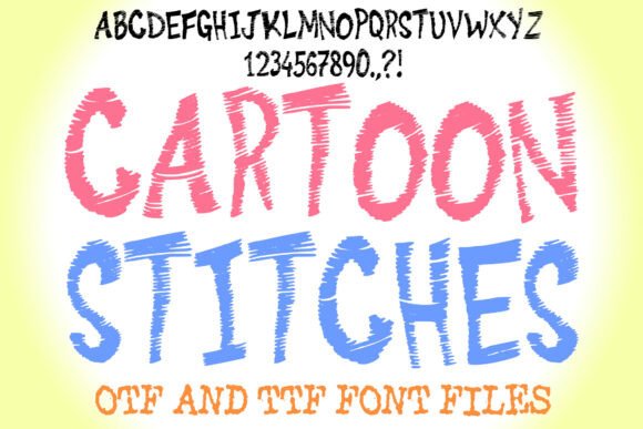 Cartoon Stitches Font for Creative Marketing