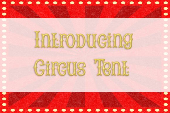 Circus Tent Font for Creative Makers