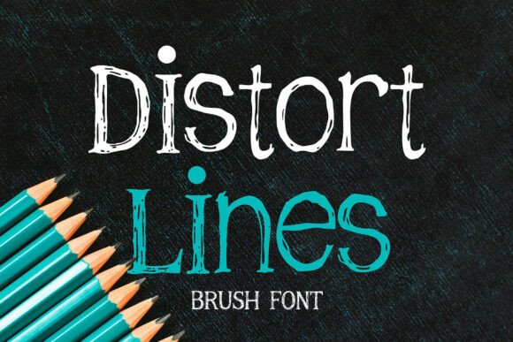 Distort Lines Font for Bold Branding