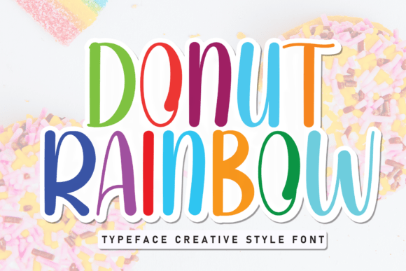 Donut Rainbow Font