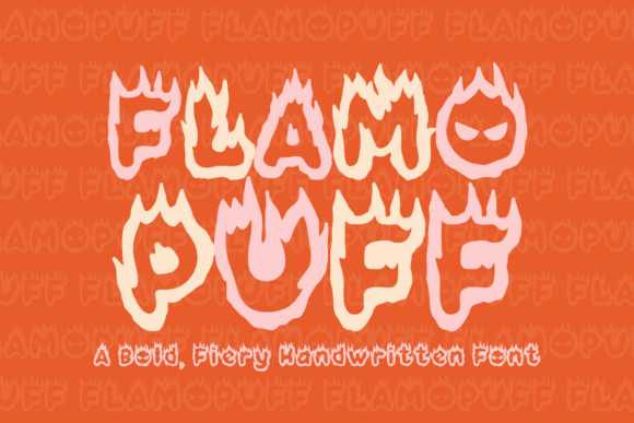 Flamopuff Font for Creative Design