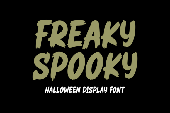 Freaky Spooky Font for Halloween Web Design