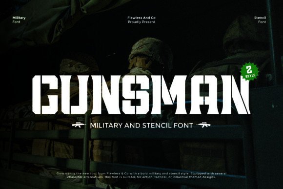 Gunsman Font for Bold Campaigns