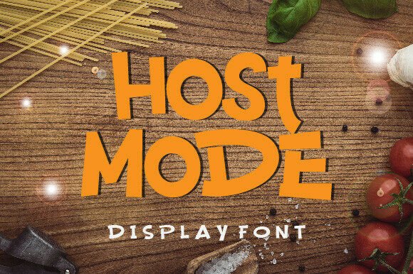 Host Mode Font for Bold Branding