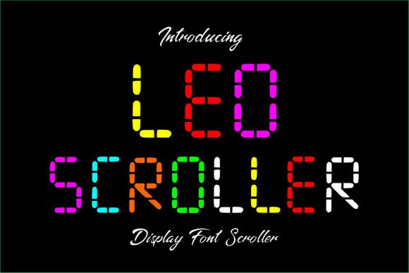 Ledscroller Regular Font Review