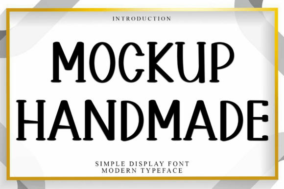 Mockup Handmade Font