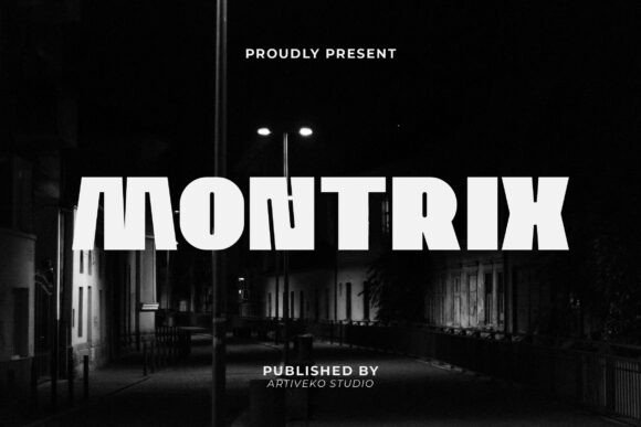 Montrix: A Bold Display Font for Impactful Design