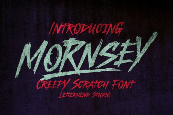 Mornsey: A Bold Font for Dark Design