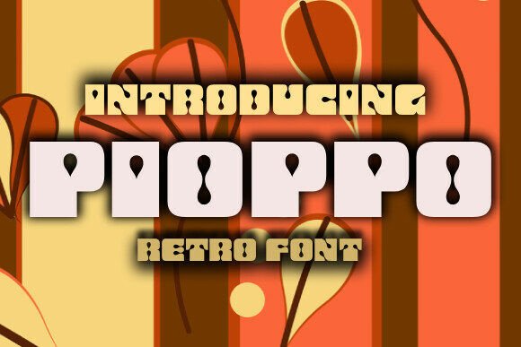 Pioppo Font: Bold 70s Charm for Creative Makers