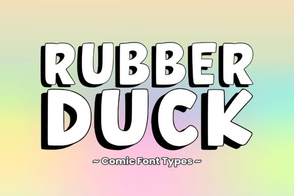 Rubber Duck Font: Whimsical Display Type