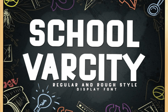 School Varcity Font for Festive Design