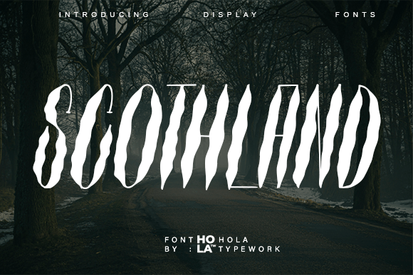 Scothland Font: Bold Gothic Elegance