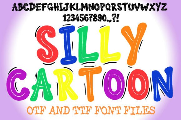 Silly Cartoon Font for Creative Design