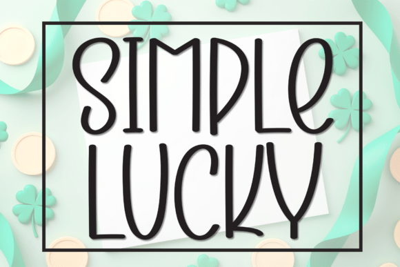 Simple Lucky Font for Creative Brands
