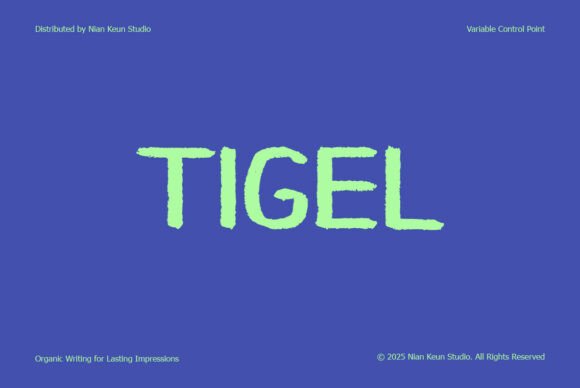 Tigel: A Display Font with Rugged Energy