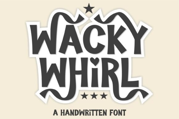 Wacky Whirl Font for Creative Makers